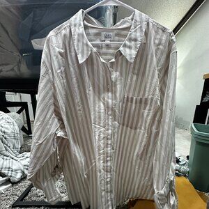 CROFT & BARROW WOMENS BUTTON UP,  5X